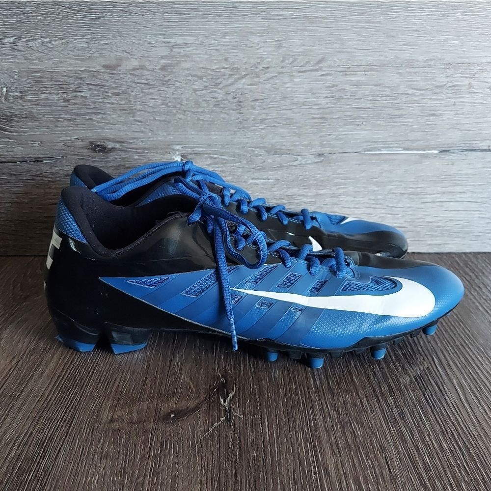 Nike Vapor Pro Low TD Football Cleats Blue/Black/White 511340-411 SIZE 12